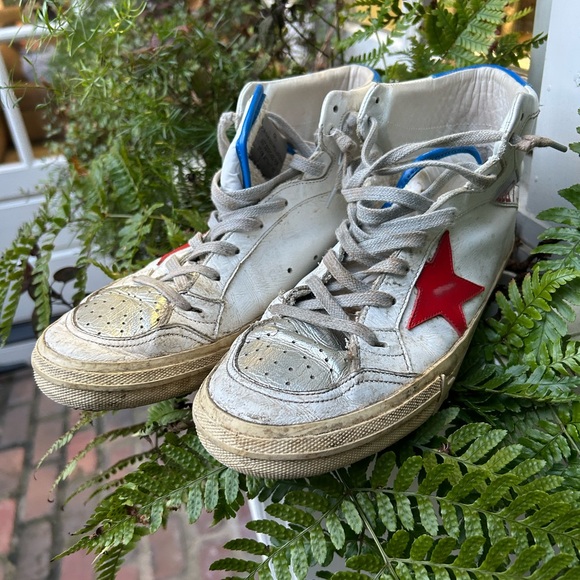 Golden Goose Hightop 2.12 red white blue size 40 - Picture 1 of 6